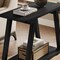 Narrow Solid Wood End Table 2-Tier Storage Side Table Nightstand